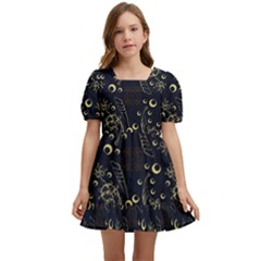 Seamless-pattern Kids  Short Sleeve Dolly Dress by nateshop