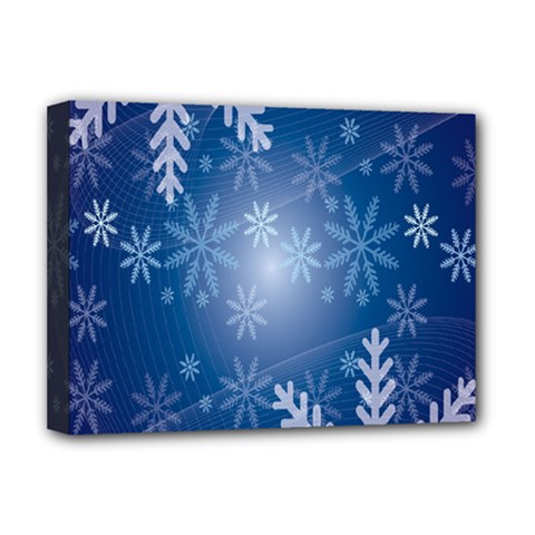 Snowflakes Deluxe Canvas 16  X 12  (stretched)  by nateshop