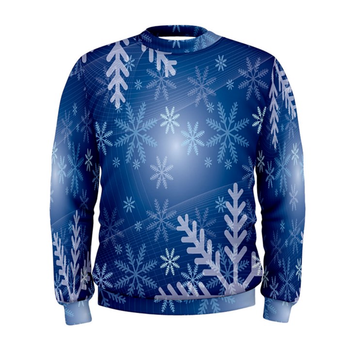 Snowflakes Men s Sweatshirt