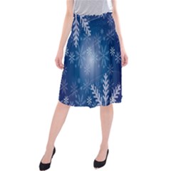 Snowflakes Midi Beach Skirt by nateshop