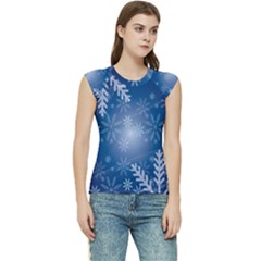 Snowflakes Women s Raglan Cap Sleeve Tee by nateshop