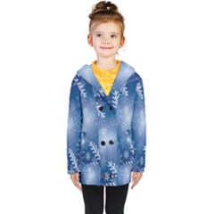 Snowflakes Kids  Double Breasted Button Coat by nateshop