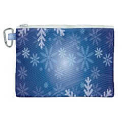 Snowflakes Canvas Cosmetic Bag (xl) by nateshop