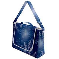 Snowflakes Box Up Messenger Bag by nateshop