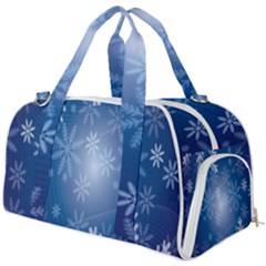 Snowflakes Burner Gym Duffel Bag by nateshop