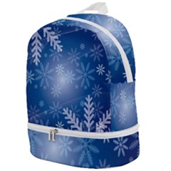 Snowflakes Zip Bottom Backpack by nateshop