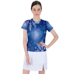 Snowflakes Women s Sports Top by nateshop