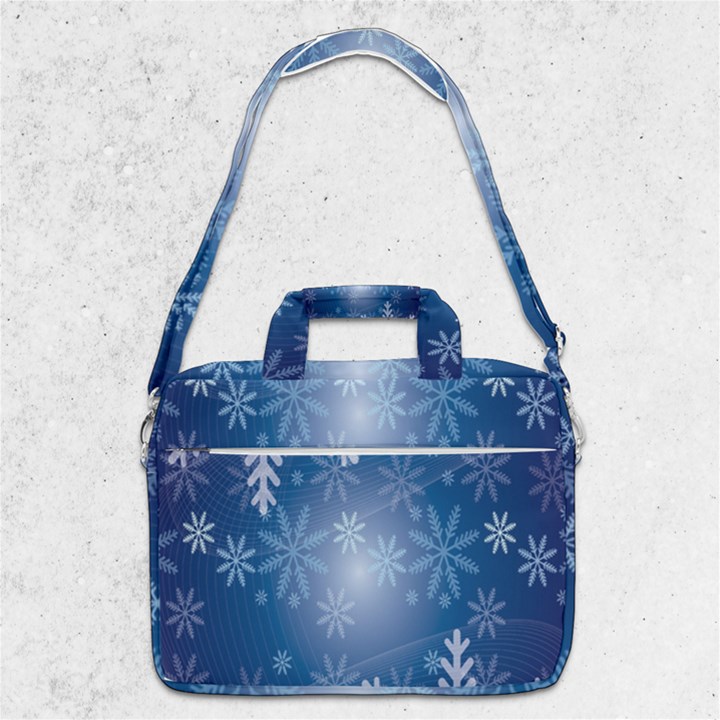 Snowflakes MacBook Pro 13  Shoulder Laptop Bag 