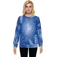 Snowflakes Hidden Pocket Sweatshirt by nateshop