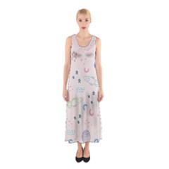 Space Sleeveless Maxi Dress by nateshop