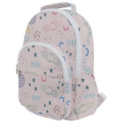 Space Rounded Multi Pocket Backpack by nateshop