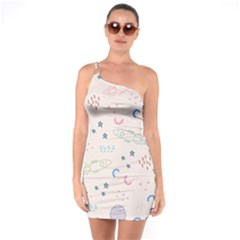 Space One Soulder Bodycon Dress by nateshop