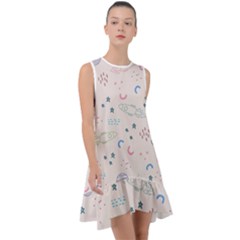 Space Frill Swing Dress by nateshop