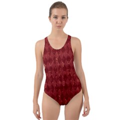 Square Cut-out Back One Piece Swimsuit by nateshop