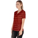 Square Women s V-Neck Scrub Top View2