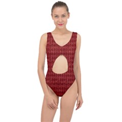 Square Center Cut Out Swimsuit by nateshop