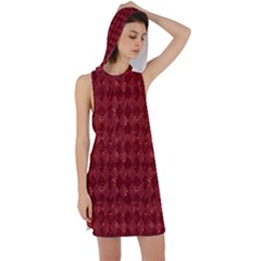 Square Racer Back Hoodie Dress by nateshop