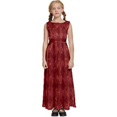 Square Kids  Satin Sleeveless Maxi Dress by nateshop