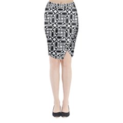 Ellipse Midi Wrap Pencil Skirt by nateshop