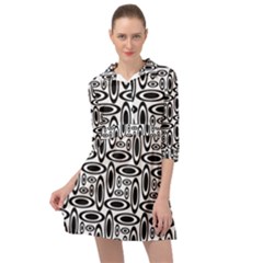 Ellipse Mini Skater Shirt Dress by nateshop