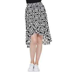 Ellipse Frill Hi Low Chiffon Skirt by nateshop