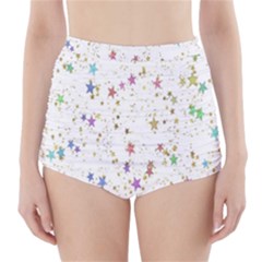 Star High-waisted Bikini Bottoms by nateshop