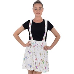 Star Velvet Suspender Skater Skirt by nateshop