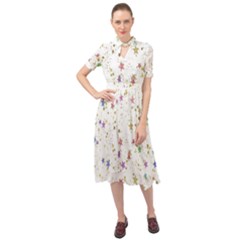 Star Keyhole Neckline Chiffon Dress by nateshop