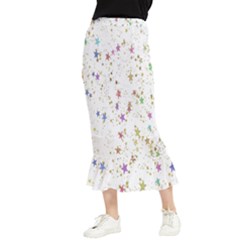 Star Maxi Fishtail Chiffon Skirt by nateshop