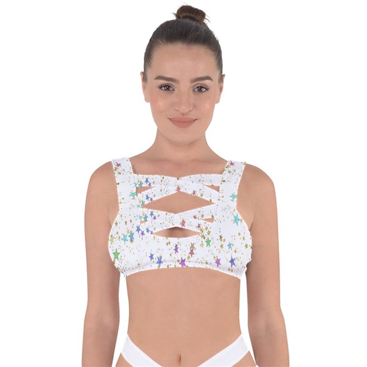 Star Bandaged Up Bikini Top