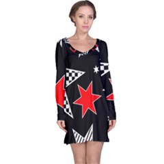 Stars Long Sleeve Nightdress by nateshop