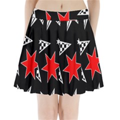 Stars Pleated Mini Skirt by nateshop