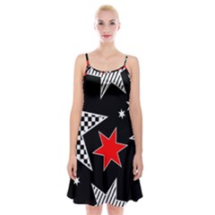 Stars Spaghetti Strap Velvet Dress