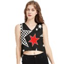 Stars V-Neck Cropped Tank Top View1