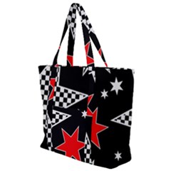 Stars Zip Up Canvas Bag by nateshop