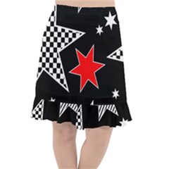 Stars Fishtail Chiffon Skirt by nateshop