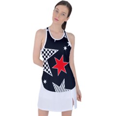 Stars Racer Back Mesh Tank Top by nateshop