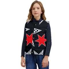 Stars Kid s Short Button Up Puffer Vest	