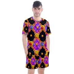 Magic Mist Harlequynne0 Men s Mesh Tee And Shorts Set