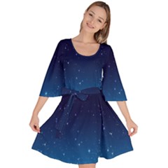 Stars-1 Velour Kimono Dress by nateshop