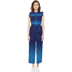 Stars-1 Women s Frill Top Chiffon Jumpsuit by nateshop