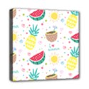 Pineapple And Watermelon Summer Fruit Mini Canvas 8  x 8  (Stretched) View1