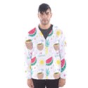 Pineapple And Watermelon Summer Fruit Men s Hooded Windbreaker View1