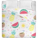 Pineapple And Watermelon Summer Fruit Duvet Cover Double Side (King Size) View2