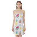 Pineapple And Watermelon Summer Fruit Satin Night Slip View1