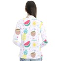 Pineapple And Watermelon Summer Fruit Drape Collar Cardigan View2