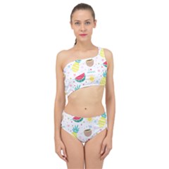 Pineapple And Watermelon Summer Fruit Spliced Up Two Piece Swimsuit by Jancukart