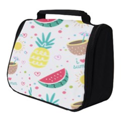 Pineapple And Watermelon Summer Fruit Full Print Travel Pouch (small)