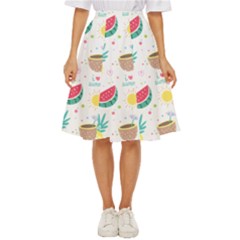 Pineapple And Watermelon Summer Fruit Classic Short Skirt by Jancukart