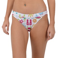 Flamingo Bird Nature Illustration Summer Beach Band Bikini Bottom